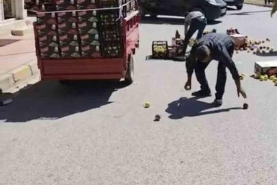 Otomobil ile motosiklet çarpıştı