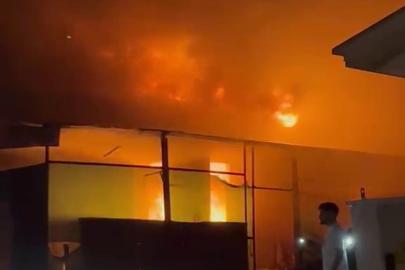 Prefabrik evlerde korkutan yangın