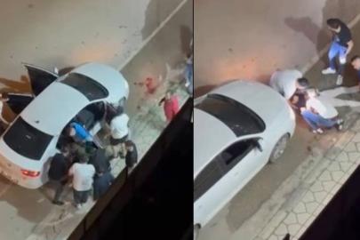 Silahlı saldırı kamerada: 2 kişi yaralandı