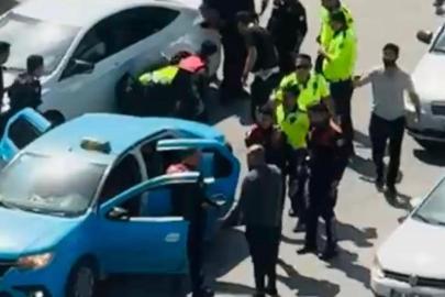 Taksiciyi rehin alıp, polisle çatışan şahıs yaşanan kovalamaca sonucu yakalandı